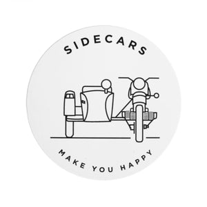 Sidecars Make You Happy Decal