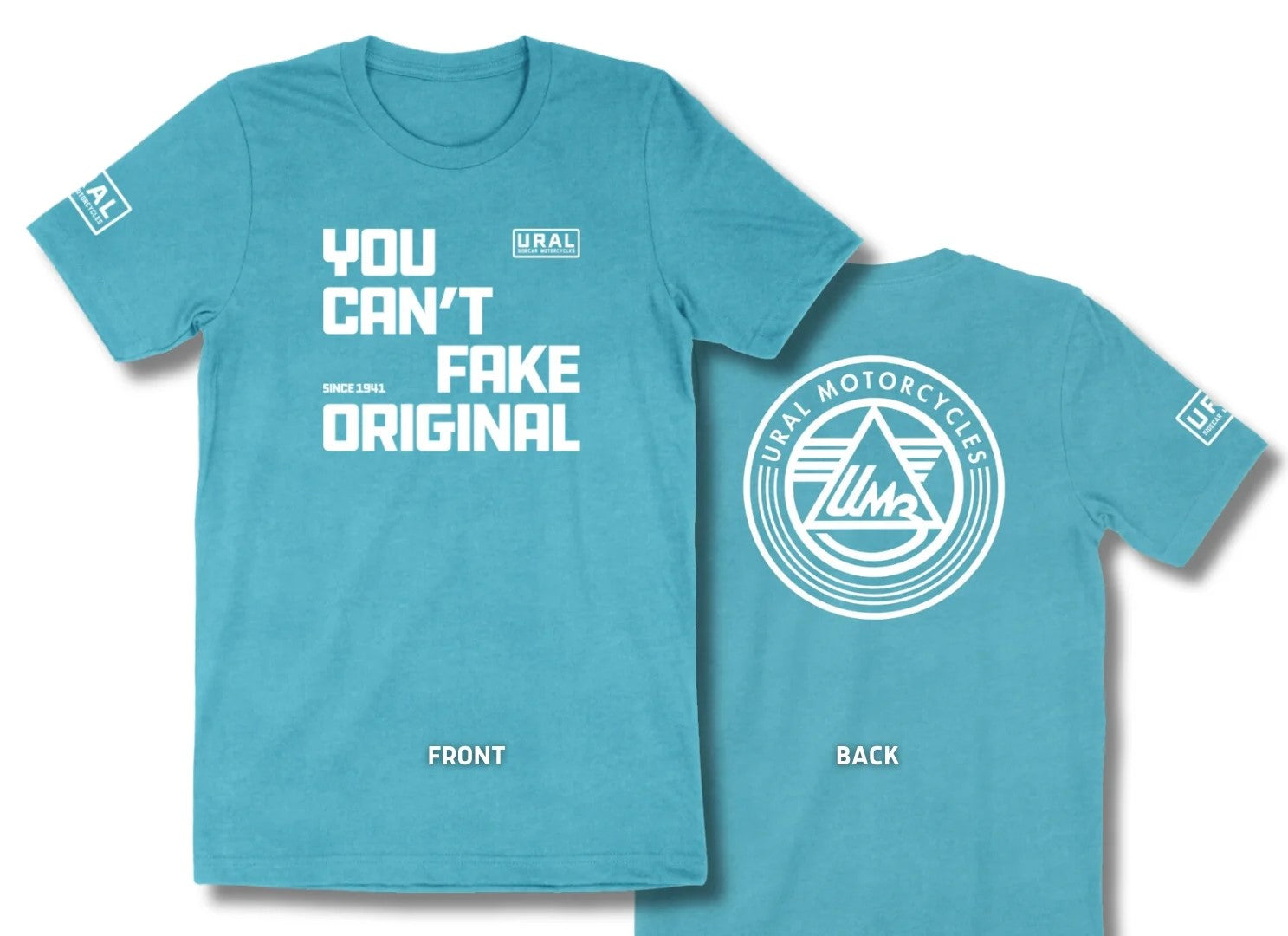 "YOU CAN'T FAKE ORIGINAL" T-Shirt Battleship Blue