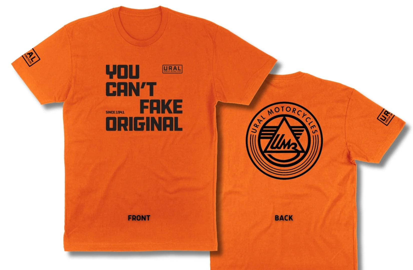 "YOU CAN'T FAKE ORIGINAL" T-Shirt Yamal Orange