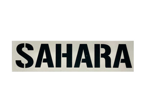 SAHARA Decal