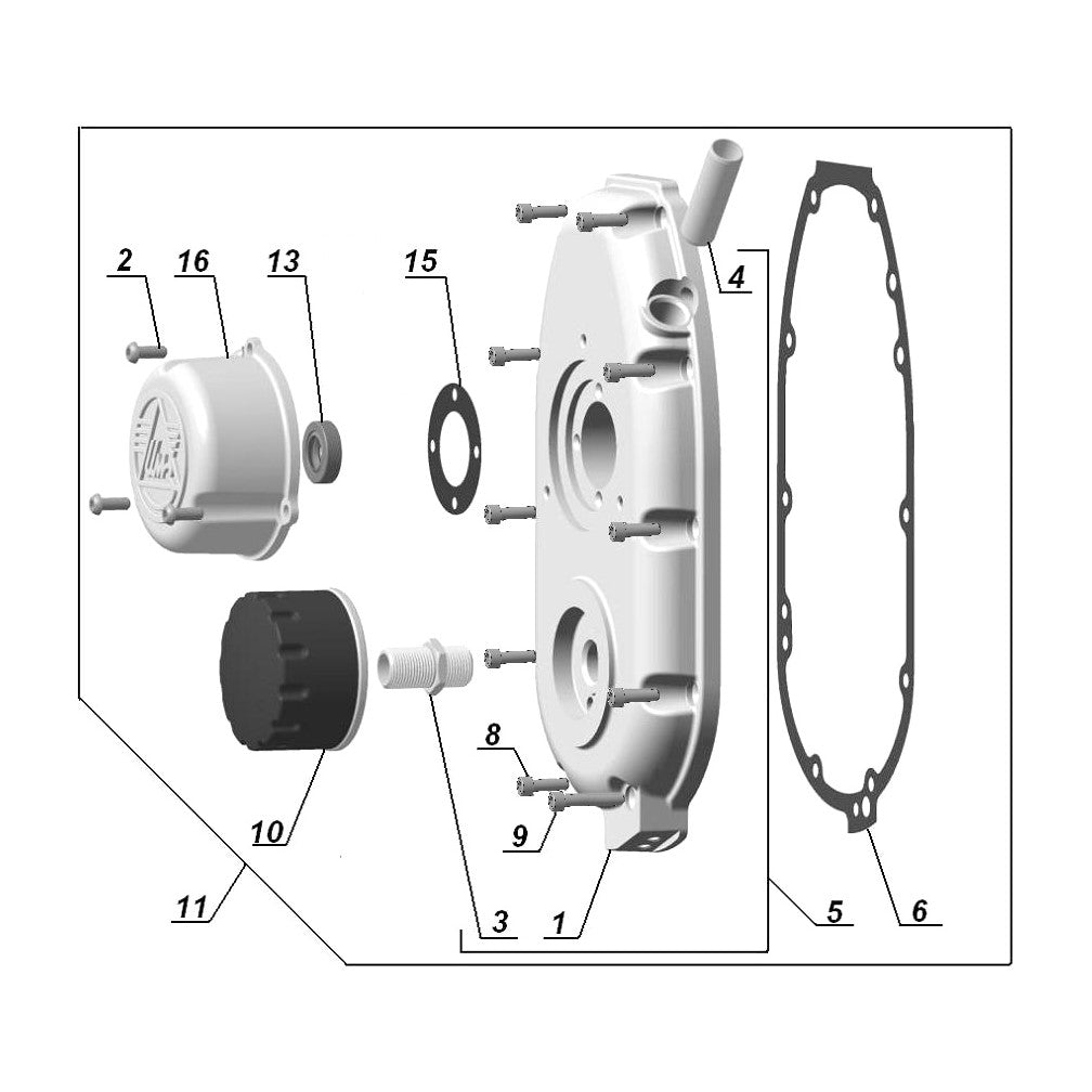 Front Cover Conversion Kit Silver for up to 2013