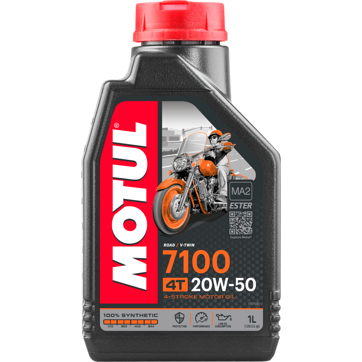 Motul 7100 100% Synthetic 20W50 4T 1L Bottle