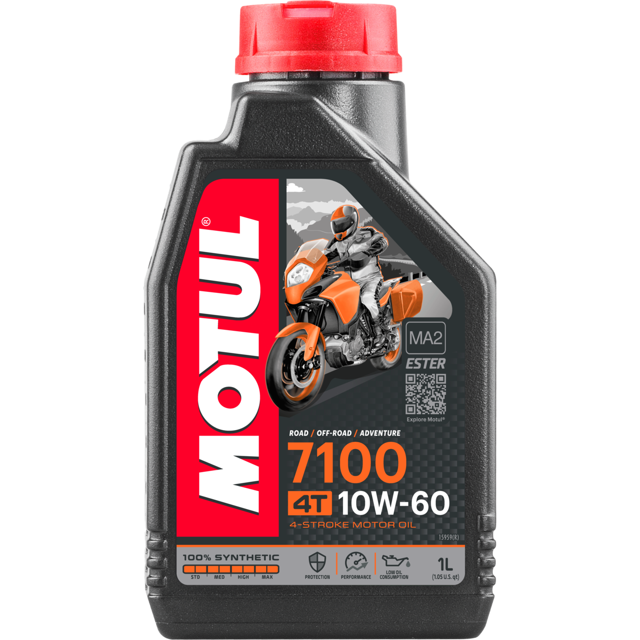 Motul 7100 100% Synthetic 10W60 4T 1L Bottle