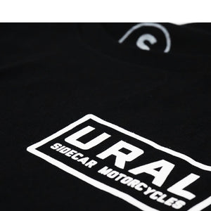 URAL Text Badge Crew Neck T-Shirt Black