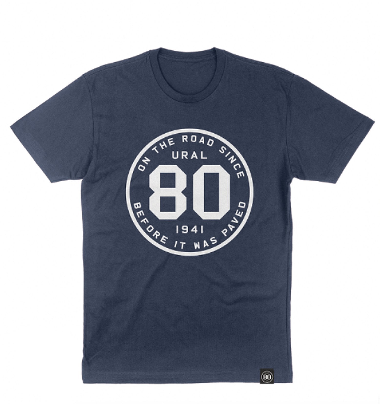 80th Anniversary Badge T-Shirt - Indigo
