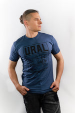 画像をギャラリービューアに読み込む, Crew Neck T-Shirt Sidecar Badge-Indigo
